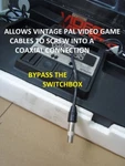 Pal Usa Ntsc Adapter Tv Rf Video Television Connector Switch Box Coaxial. Fixed Price $12.95.