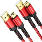 Jsaux Mini Usb Cable 2-PACK 2.0 Type Red. Fixed Price $11.94.