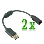 Lot 2 Wired Controller Usb Breakaway Cable Cord For Microsoft Xbox 360 4Z. Fixed Price $8.38.