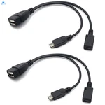Auvipal 2-IN-1 Micro Usb To Adapter (otg Cable + Port,. Fixed Price $10.65.