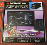 Monster 4K Hdmi Gaming Capture Card Full 1080P With Usb 3.0 New( Open Box ). Fixed Price $12.99.