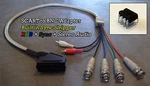 Wookieewin Female Rgb Scart To 4 Bnc + Audio Cable Sync Stripper XM29 Pvm Bvm. Fixed Price $49.99.
