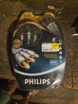 Philips Stereo Audio + Composite Video Cable 6 Ft 24K Gold Plated. Fixed Price $10.00.