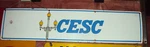 Vintage Porcelain Enamel Sign Cesc Calcutta Electricity Power Supply Bengal 1960. Fixed Price $75.60.