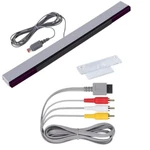 Wii Sensor Bar And Composite Av Cable For Nintendo System Video Game Gaming. Fixed Price $9.51.