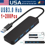 4 Port Usb 3.0 Hub Splitter Multi Adapter 5GBPS High Speed Pc Desktop Laptop Lot. Fixed Price $446.99.