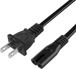2-SLOT Non-polarization Ac Power Cord For PS3 PS4 Slim PS5 (6 Ft). Fixed Price $19.99.
