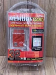 Nyko 32MB Memory Card For Sony Playstation 2, Clear/ Red, New/sealed PS2. Fixed Price $39.99.