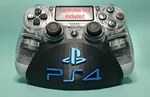 PS4 Sony Playstation Dualshock Controller Holder Stand In Black & Silk Blue. Fixed Price $14.99.