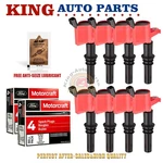 8PC High Performance Red Ignition Coils And Motorcraft Spark Plug Ford F-150. Fixed Price $178.72.