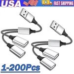 Usb Splitter 2 Female Y For Laptop Lot. Fixed Price $182.23.