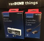 Bundle! Insignia 10' Controller + 6' Extension Cable For Nintendo Nes Classic. Fixed Price $29.99.