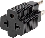 4-IN-1 Amp To Blade Adapter, Nema 5-15P 5-20R, Black. Fixed Price $10.52.