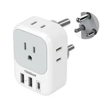 Tessan South Africa Power Adapter, Type Plug Adaptor With 4 American Outlet.... Fixed Price $27.48.