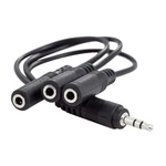 Ancable 3.5MM (1/8") Trs To Female 3-WAY Stereo Splitter Silver. Fixed Price $11.67.