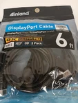 Set Of 3 Inland Displayport Cable Male/male 4K Ultra Hd, 6FT. Fixed Price $7.99.
