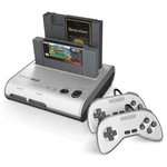 Retro-bit Retroduo Dual 2-IN-1 Console For Snes & Games Silver/black. Fixed Price $59.99.