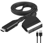 Scart Hdmi Converter, Audio Video Adapter F HDTV/DVD/SET-TOP-BOX/PS3/PAL. Fixed Price $13.99.