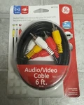 New Ge 73216 Audio/video Cable Red/white/yellow 6FT. Fixed Price $6.95.