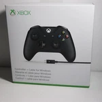 New Microsoft 4N6-00001 Xbox Controller + Cable For Windows, Black. Fixed Price $79.90.
