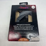 Rocketfish Usb Gold A/b Cable 12 Ft. Fixed Price $10.00.
