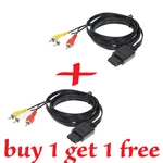 N64 Snes Gamecube 6FT Rca Tv Av Audio Video Stereo Cable Cord For Nintendo. Fixed Price $9.99.