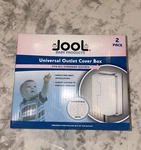 New Jool Universal Outlet Cover Box For Child Safety/ Baby Proofing (2 Pack). Fixed Price $10.44.