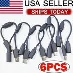 6X Dongle Usb Breakaway Cable Cord Adapter For Xbox 360 Pc Wired Controller Plug. Fixed Price $11.95.