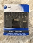 Onn ONA12MG020 Hd A/v Combo Component Rca Cable Xbox 360 PS2 PS3 Wii Universal. Fixed Price $8.50.
