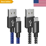 Fast Charging 10FT Usb Cables For PS4, Xbox, Android Devices - 2 Pack. Fixed Price $22.49.