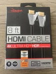 Rocketfish 8FT 4K Ultra Hdmi Cable RF-HG08501 Hdr Compatible, New In Box. Fixed Price $13.99.