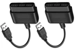 2PK PS1 PS2 Controller To PS3 Pc Usb Adapter Converter Plug & Play. Fixed Price $19.58.