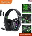 Wireless Gaming Headset For PS5, PS4, Pc, Laptop, Mac & Switch, Dual Low-late.... Fixed Price $67.99.