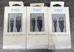 Tylt Micro-usb Usb-a Charge And Sync Cable Lot Of 3. Fixed Price $12.99.