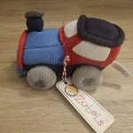 Zubels Blue Timmy The Train Hand-knit Plush 7.5" Toy Pillow Room Decor Nwt. Fixed Price $22.50.