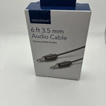 Insignia 6 Ft 3.5MM Audio Cable Universal Slim Profile. Fixed Price $10.78.