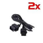 2X Extension Cable Cord Adapter For Nintendo Nes Controller Gamepad 6 Ft. Fixed Price $8.25.