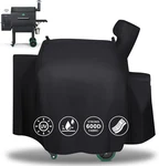 Qulimetal Grill Cover For Green Mountain Daniel Boone Prime Wifi, Black. Fixed Price $57.99.