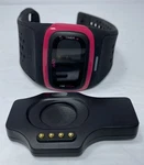 **parts/ Not Working** Mio Alpha 2 Pink & Black Heart Rate Sport Watch + Charger. Fixed Price $11.99.