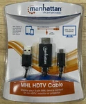 Manhattan 151498 Micro Usb To Hdmi Adapter, Black. Fixed Price $15.00.