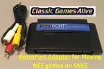 Retroport Adapter Nintendo To Super Snes Game Cartridge. Fixed Price $69.99.