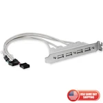 4 Ports Usb 2.0 Hubs Expansion Rear Panel Header Bracket Motherboard Cable Pc. Fixed Price $6.94.