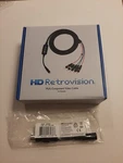 Hd Retrovision Genesis Component/ypbpr Cables W/ Model 1 Adapter, New, Sealed. Fixed Price $124.99.