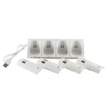 4 Rechargeable Battery Pack + Charger Dock For Nintendo Wii Remote Controller. Fixed Price $14.39.