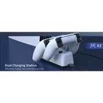Nexigo Charging Station Dock For PS5 Dualsense Controller White P-5. Fixed Price $9.95.