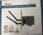 Rosewill Wi-fi Adapter / Wireless AC600 Pci Express Network Card, Dual. Fixed Price $15.00.