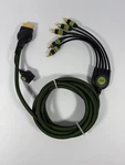 Original Microsoft Xbox Monster Gold Tip Component Cables. Fixed Price $94.99.