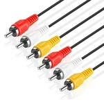 Tnp 3 Rca Av Cable - Audio Video With Male To 10FT, Black. Fixed Price $15.21.