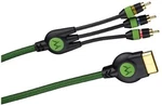 Monster Xbox 200X A/v Cable For 360 Green Av Very Good 6E. Fixed Price $12.16.