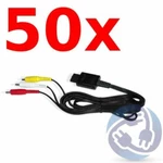 Lot 50X A/v Stereo Rca Audio Video Cables For Nintendo Gamecube Snes N64 Ngc. Fixed Price $91.99.